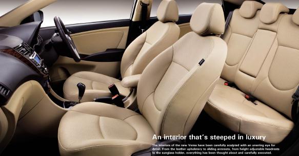 Hyundai 2011 New Verna Fluidic 1.4: Interiors of New Hyundai Verna