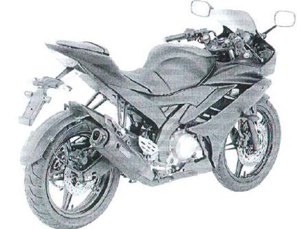 Yamaha New R15: Rear view of New Yamaha R15
