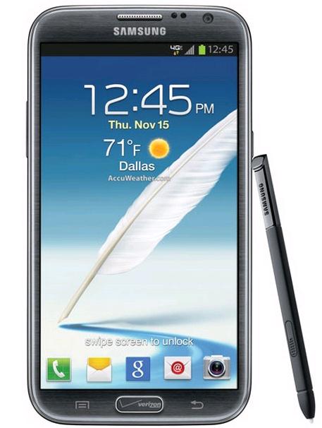 Verizon Galaxy Note II Features Specifications Details