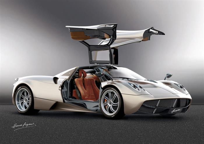 Pagani huayra красная