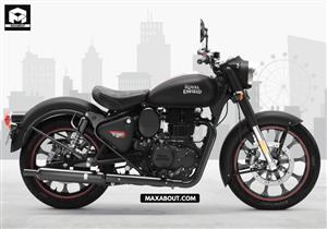 New RE Classic 350 Dark Stealth Black Price in India