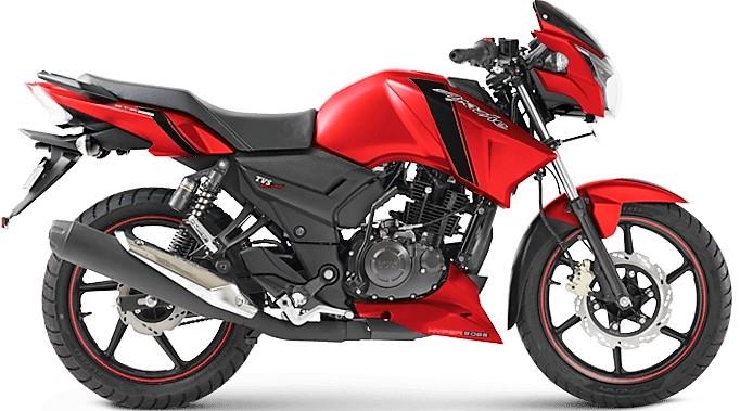 tvs apache 160 on road price