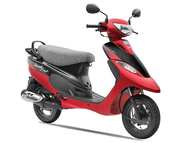 tvs scooty on road price