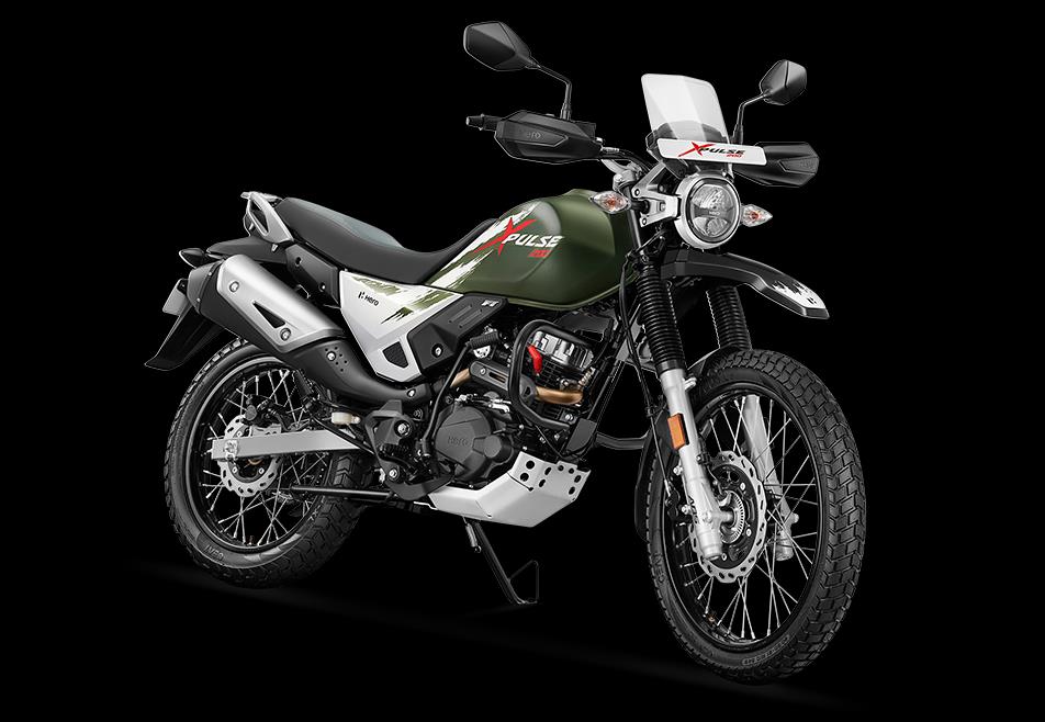 hero xpulse 200 matte green