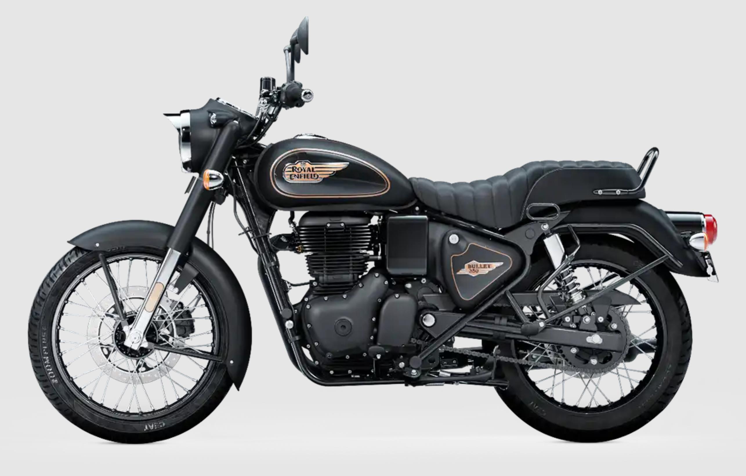 Royal Enfield Bullet 350 Black Gold Price, Specs, Top Speed & Mileage ...