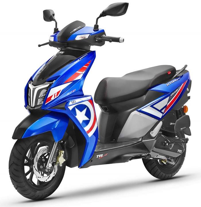 2022 TVS NTorq Captain America Edition Price Specs 