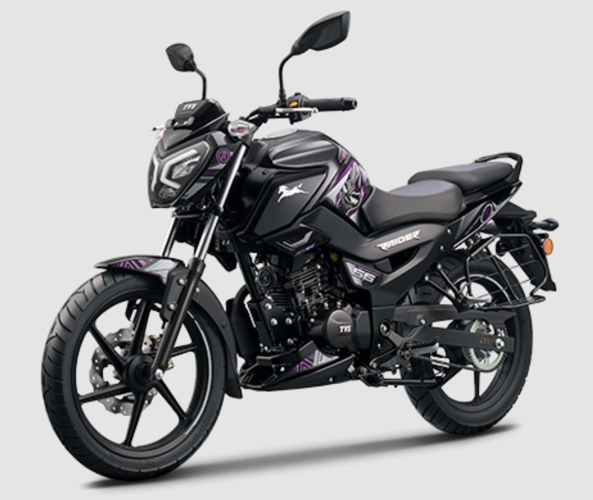 TVS Raider 125 Black Panther Edition Price, Specs, Top Speed & Mileage ...