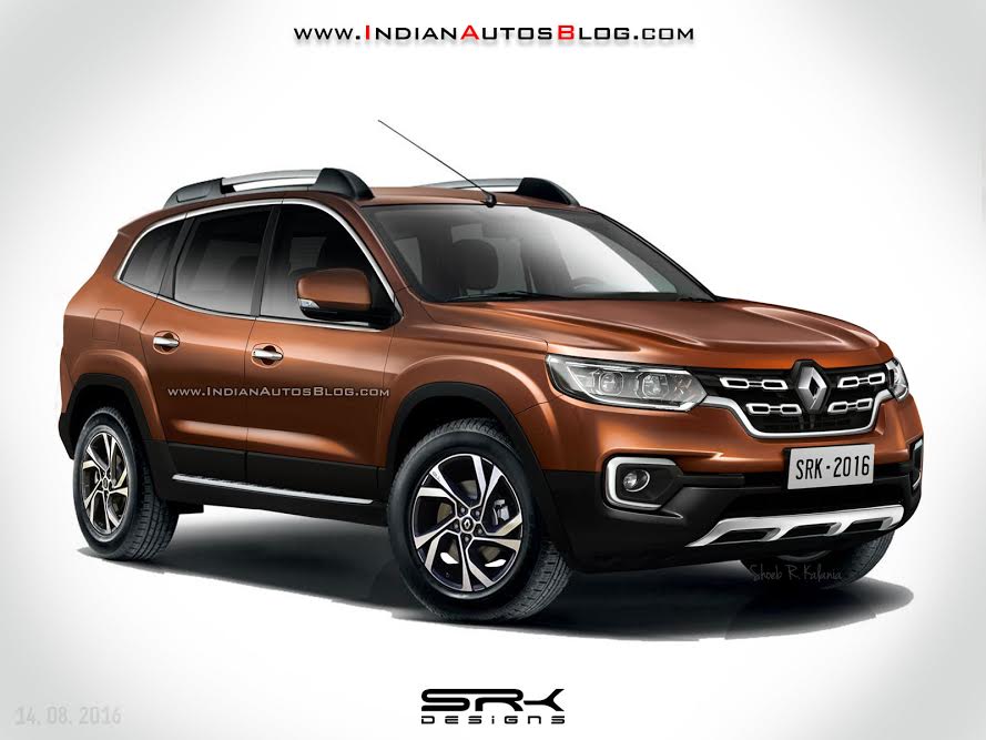 2018 Renault Duster with 7 Seats Rendered