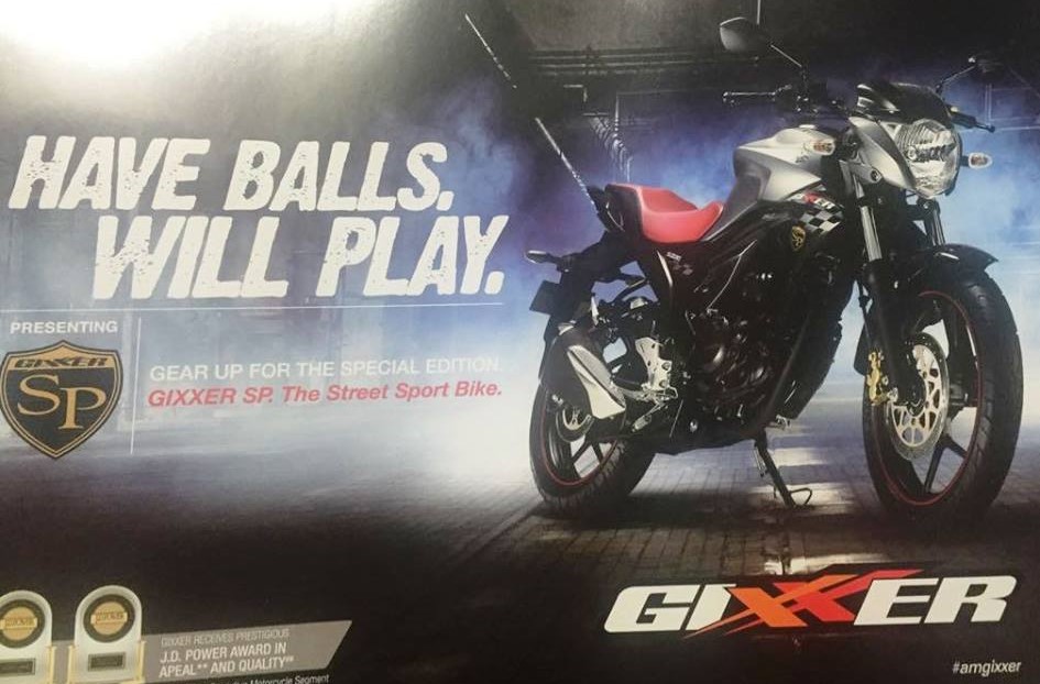 Suzuki Gixxer SP Edition Revealed Before Official Launch