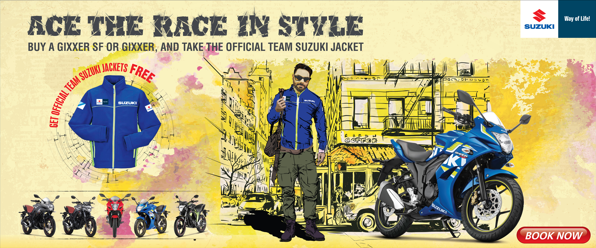 Suzuki Offering Free Jacket with Gixxer & Gixxer SF