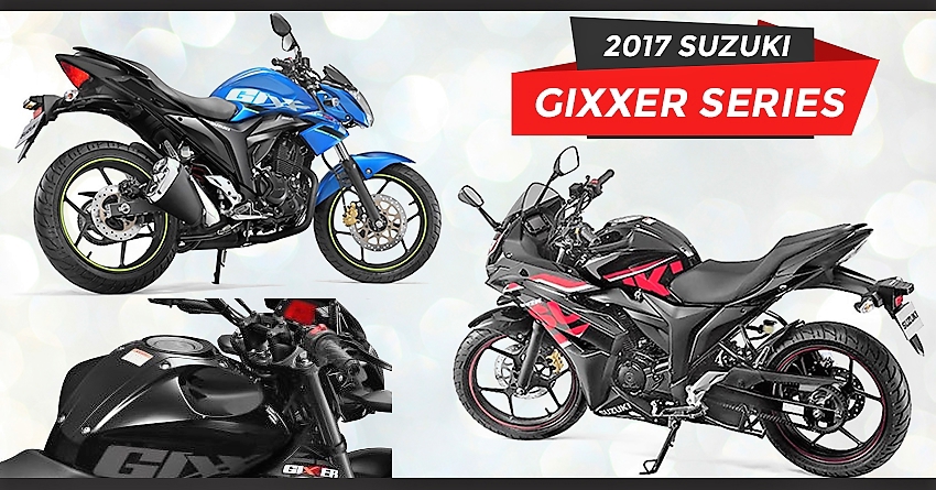 2017 Suzuki Gixxer Series Launched Starting @ INR 77,452