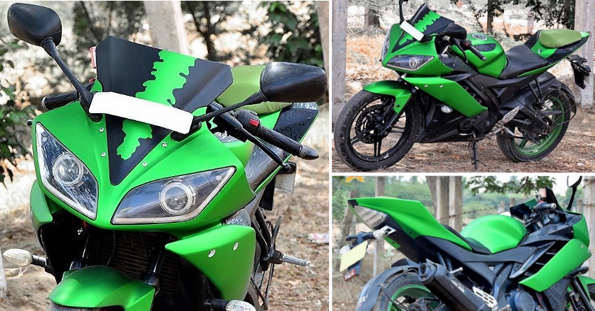 Yamaha R15 V2 Ninja Green Wrap by SV Stickers