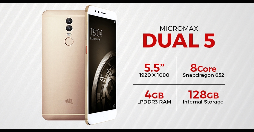 Micromax Dual 5 Launched @ INR 24,999