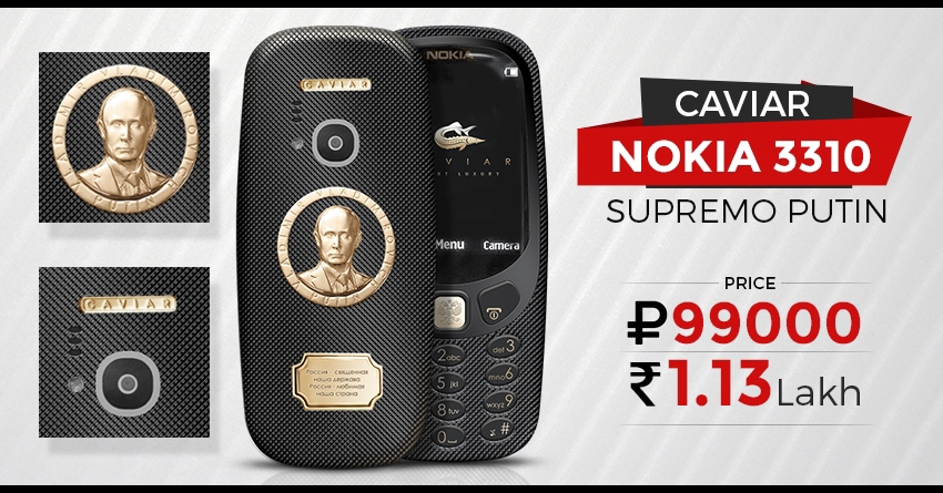 Caviar Nokia 3310 Supremo Putin Launched in Russia for 99000? (INR 1.13 lakh)