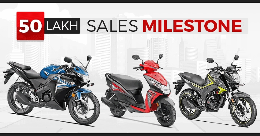 Honda Sold 50 lakh Bikes & Scooters in FY 2016-17