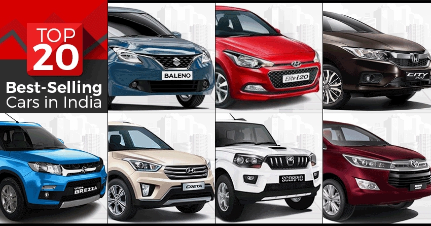 Top 20 Best-Selling Cars in India [March 2017]