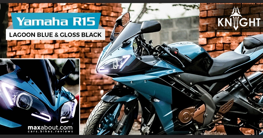 Yamaha R15 Lagoon Blue & Gloss Black Dual-Tone Edition by Knight Auto Customizer