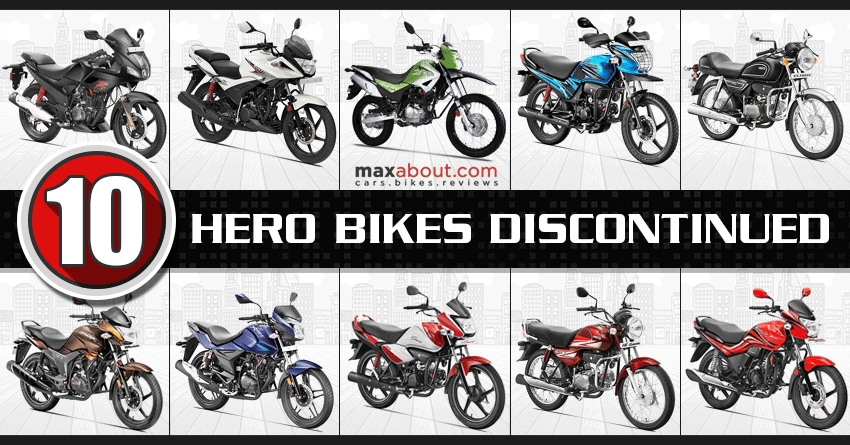 Hero MotoCorp Discontinues 10 Bikes in India