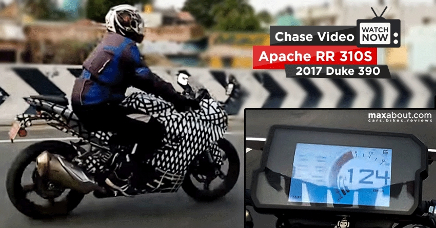 TVS Apache RR 310S Chased by 2017 KTM Duke 390 @ 120+ kmph