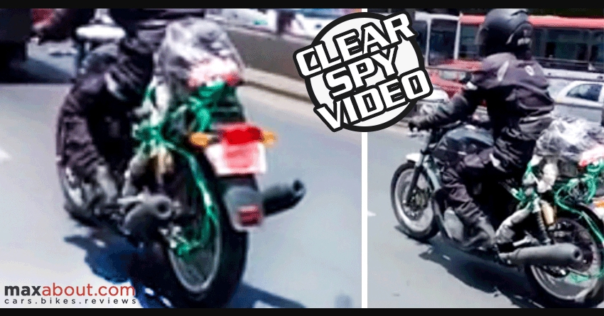 Clear Spy Video of 750cc Twin-Cylinder Royal Enfield Motorcycle