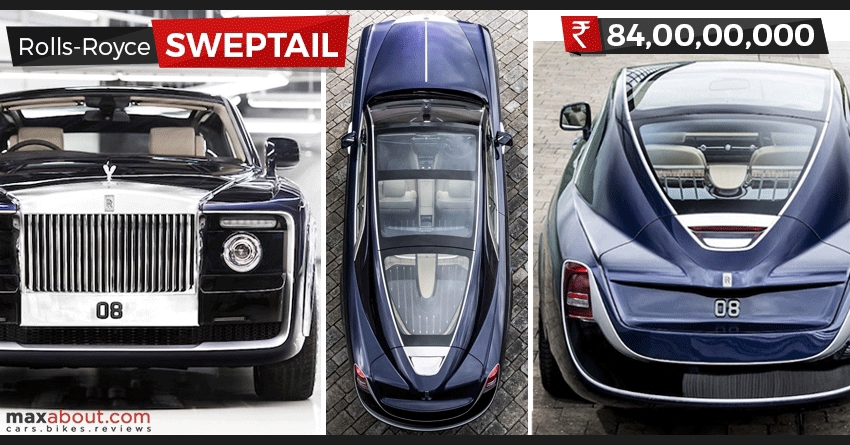 Rolls-Royce Sweptail is the World's Most Expensive Car @ INR 84 Crore ($12.8 Million)