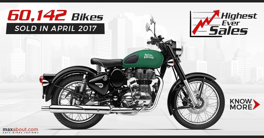 Royal Enfield Sold 60,142 Motorcycles in April 2017