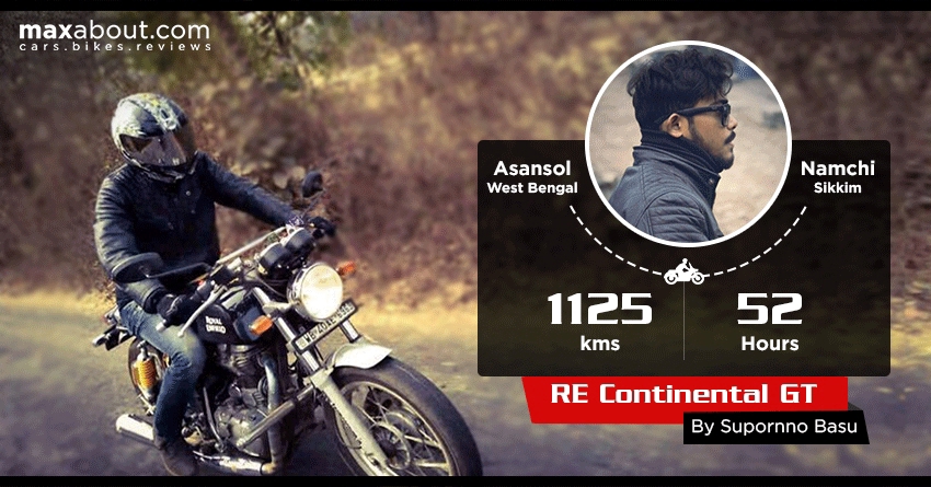 Video: 1125 kms covered in 52 hours on a Royal Enfield Continental GT by Supornno Basu