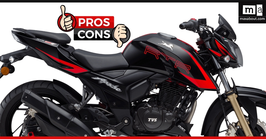 Complete List of Pros & Cons of TVS Apache RTR 200 Race Edition