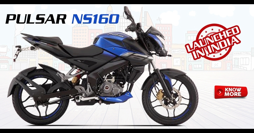 Bajaj Pulsar NS160 Launched in India @ INR 79,000