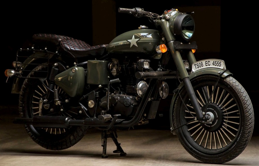 Army Green Royal Enfield Bullet 350 Details and Live Photos - photo