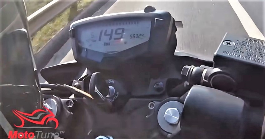 TVS Apache RTR 200 Top Speed [149 kmph] Video by MotoTune