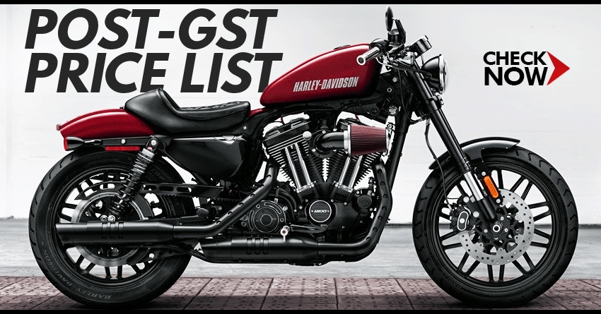 Post-GST Harley-Davidson Price List