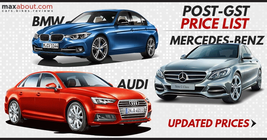 Post-GST Price List - Mercedes | BMW | Audi