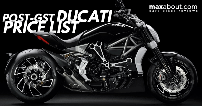 Post-GST Ducati Price List