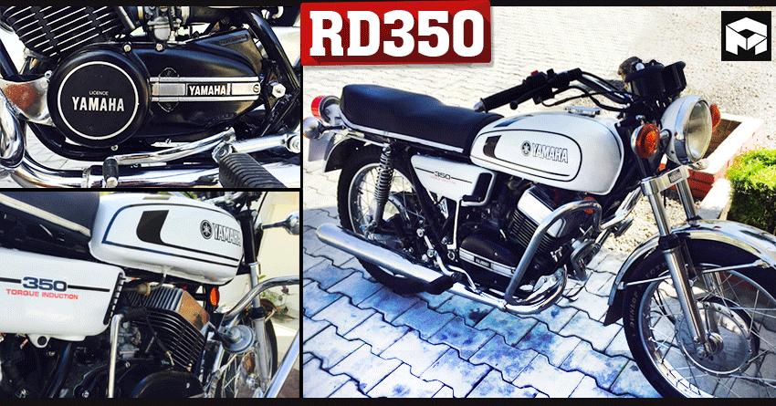 Meet White Yamaha RD350 Restored by Rammy Singh - Live Photos