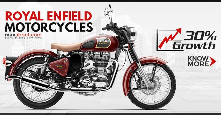 350cc Royal Enfield Motorcycles Register 30% Growth