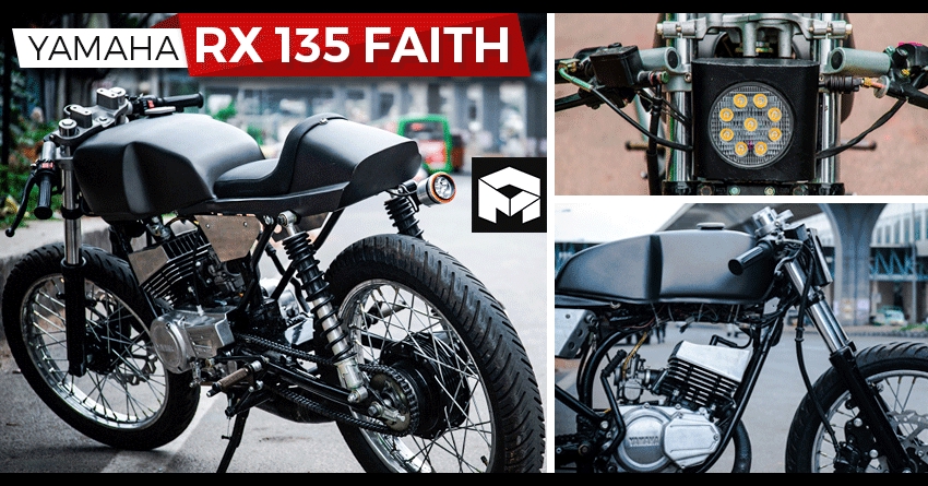 Yamaha RX 135 'FAITH' Cafe Racer by Srikanth Naidu
