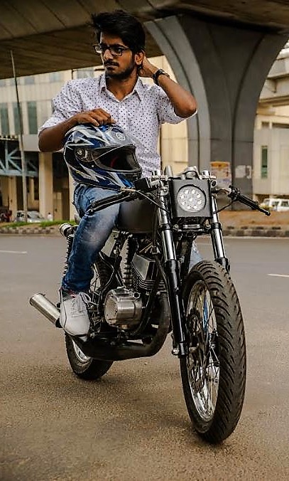 Yamaha RX 135 FAITH Cafe Racer by Srikanth Naidu - snap