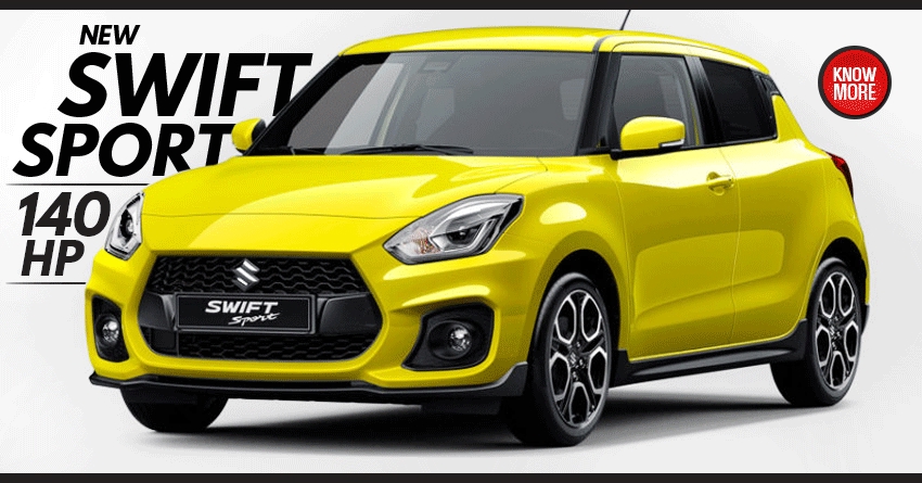 Officially Confirmed: 140HP Suzuki Swift Sport is Not Coming to India