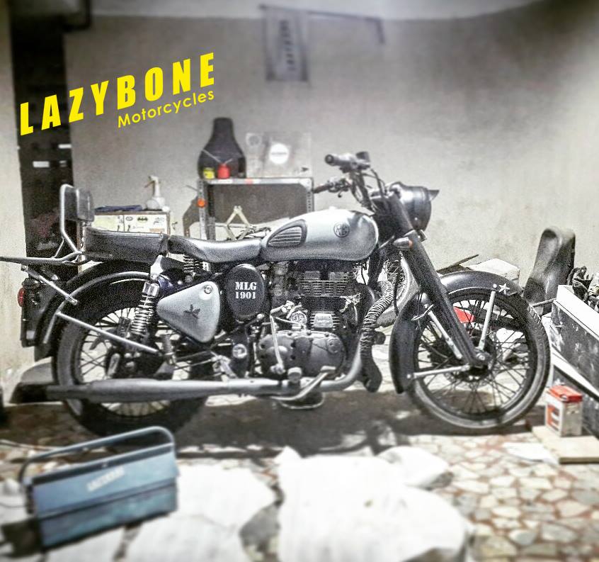Meet Army Grey Royal Enfield Classic 350 - Details and Photos - angle