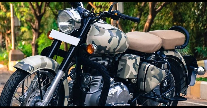 Royal Enfield Classic 350 Camouflage Wrap