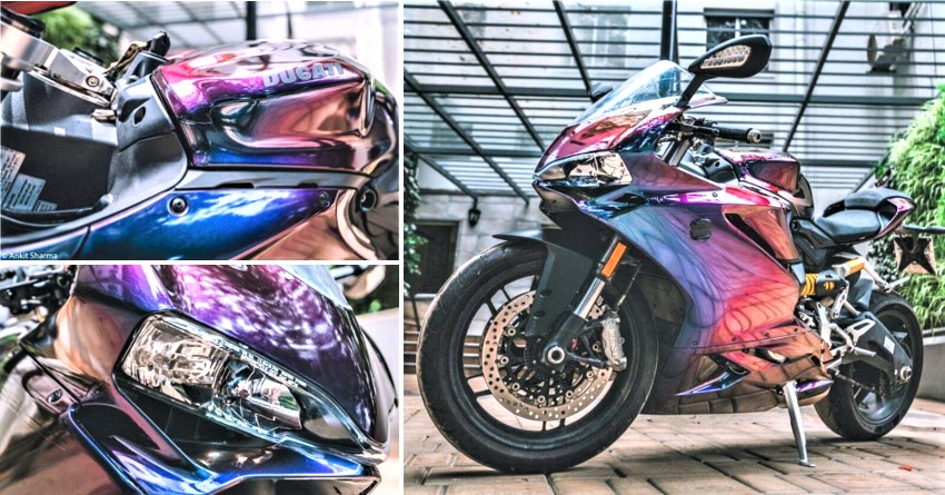 Gloss Deep Space Ducati 959 Panigale by WrapCraft