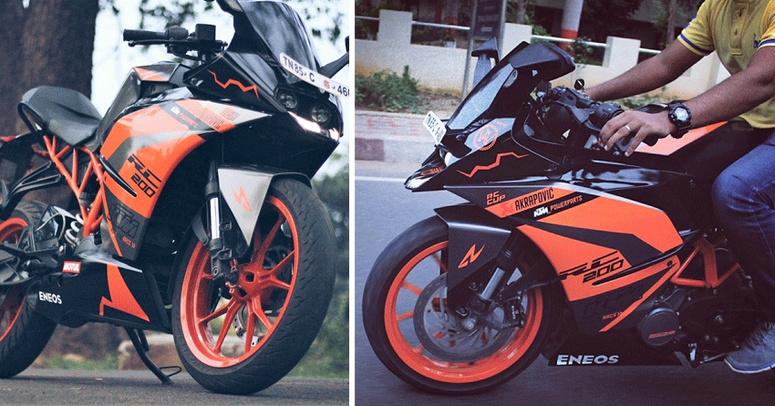 Beautifully Wrapped KTM RC 200 by A-Wraps (Chennai)