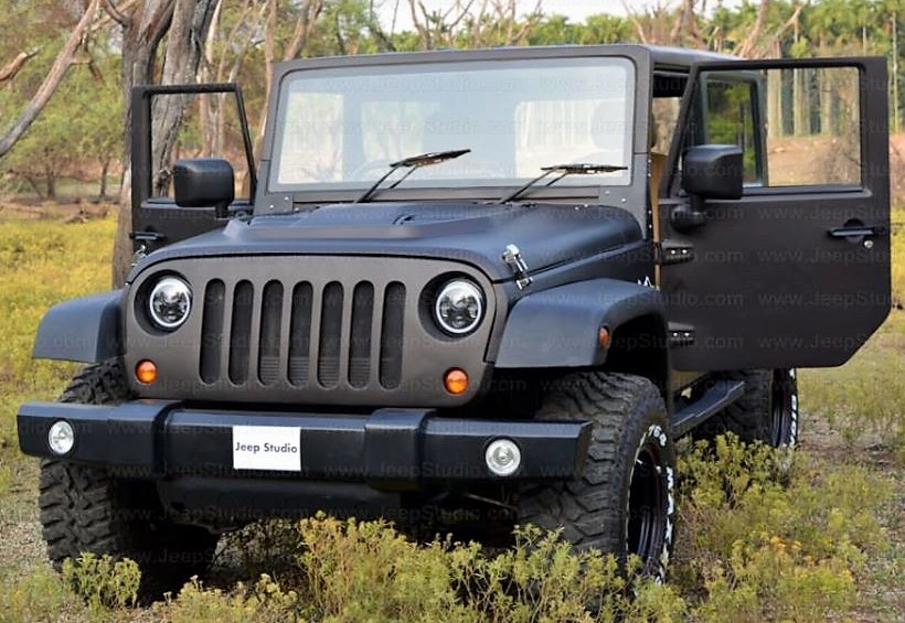 Here is the Best Modified Mahindra Thar in India with Jeep Looks - front