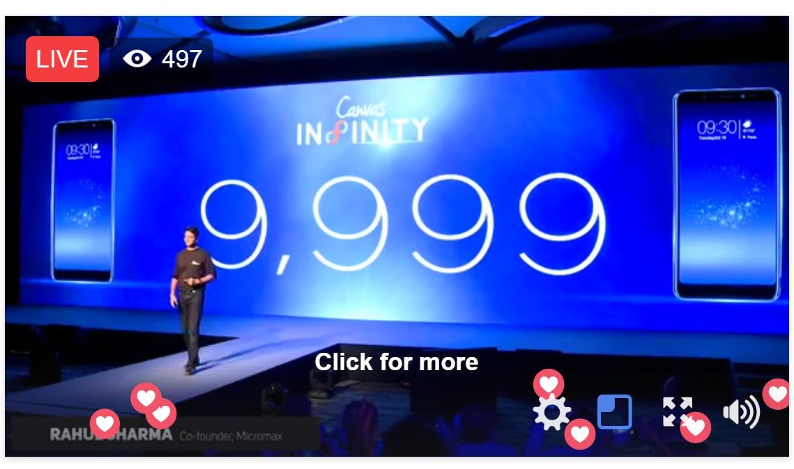 Micromax Canvas Infinity Launched @ INR 9999