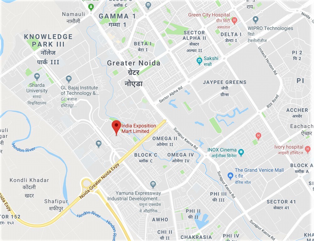 Auto Expo 2018 Venue on Google Maps