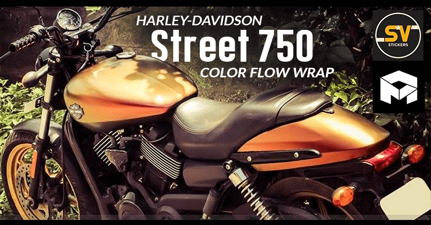 Harley-Davidson Street 750 Color Flow Wrap by SV Stickers