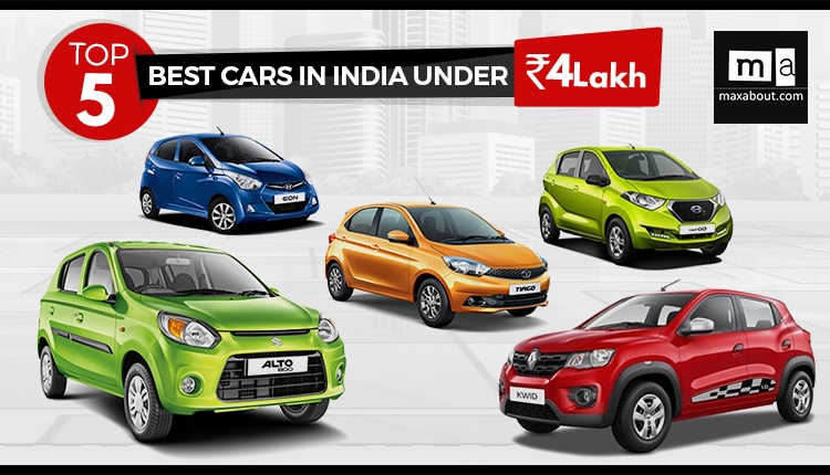 Top 5 Best Cars in India Under INR 4 Lakh