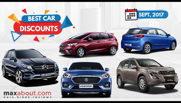 Best New Car Discounts in India (September 2017)