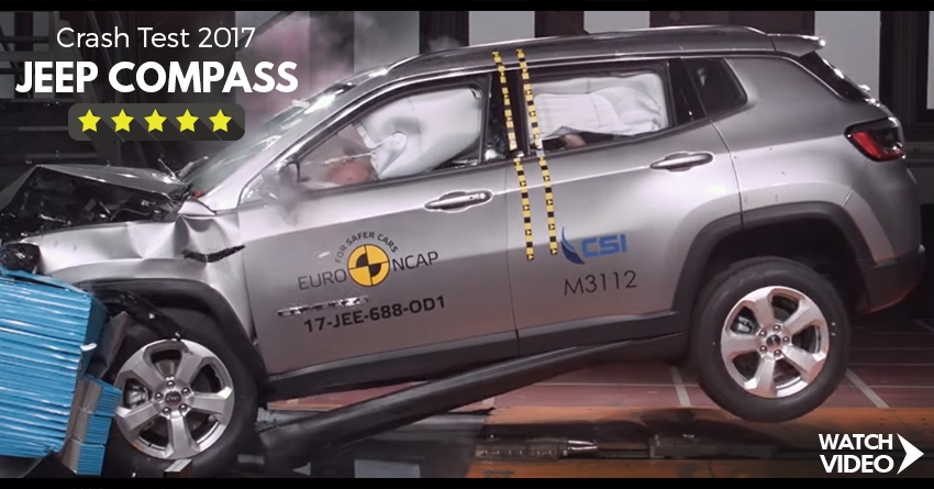 Jeep Compass Scores 5-Star Safety Rating in Euro NCAP Crash Test